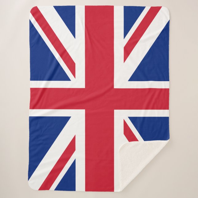 Show off your colours - United Kingdom Sherpa Blanket (Front)