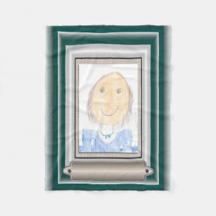 Show Off Your Kid's Art or Photo Fleece Blanket