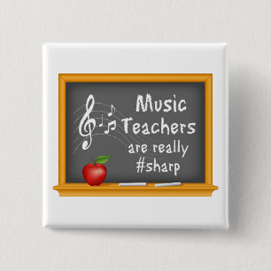Show off Your Love of Music 15 Cm Square Badge