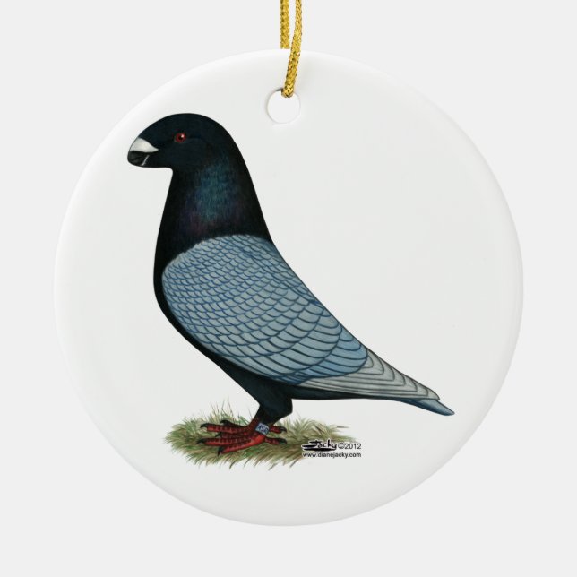Show Racer Andalusian Ceramic Tree Decoration (Front)