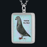 Show Racer ASR Silver Plated Necklace<br><div class="desc">This Show Racer shows what a typical dark chequered looks like.  What a handsome pigeon!</div>