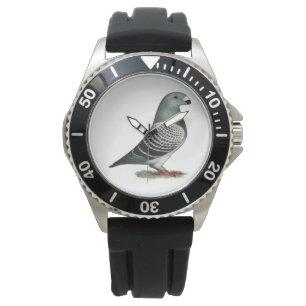 Show Racer Blue Chequered Pigeon Watch