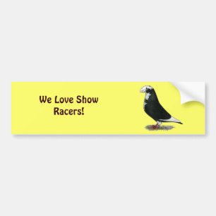 Show Racer Pied Bumper Sticker