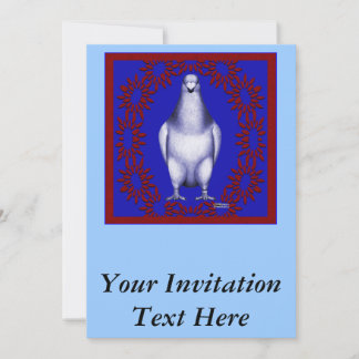 Show Racer Red and Blue Invitation