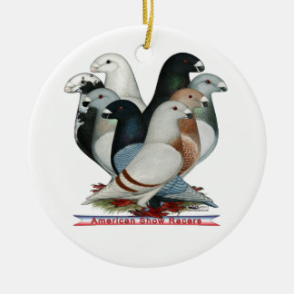 Show Racers Eight Ceramic Tree Decoration