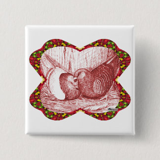 Show Racers In Red 15 Cm Square Badge