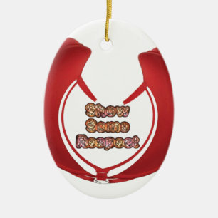 Show Some Respect Art Print Ceramic Tree Decoration