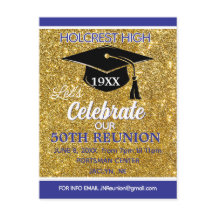 Show stopper Class Reunion invitation post card