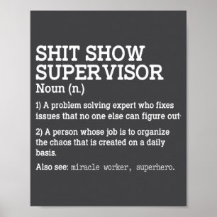 Show Supervisor A Problem Solving Expert Who Fixes Poster