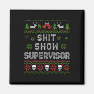 -show Supervisor Christmas Sweater Funny Ugly Xmas Magnet
