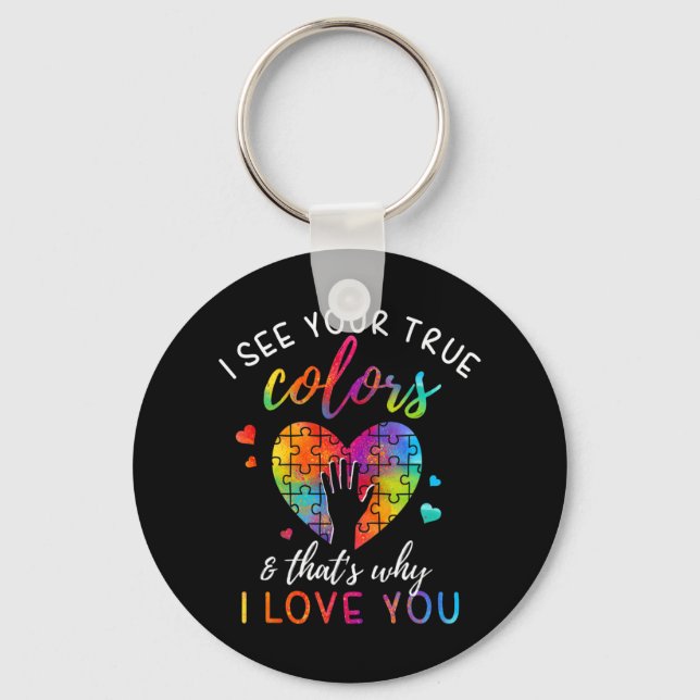 Show support to your loved ones and spread awarene key ring (Front)
