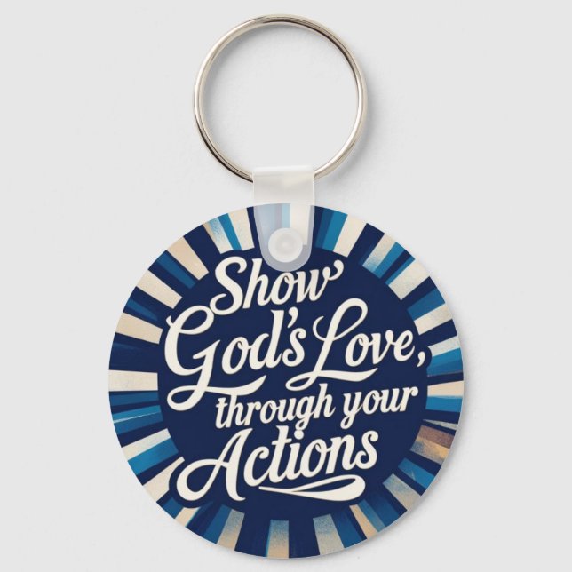 Show the world key ring (Front)