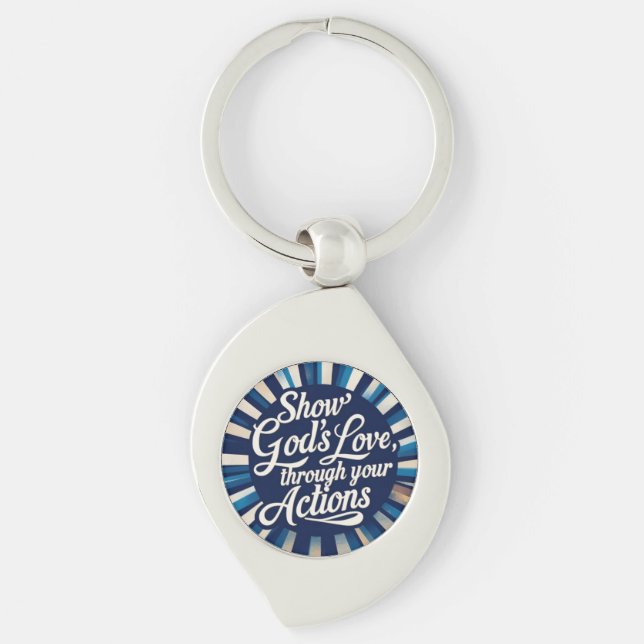 Show the world key ring (Front)