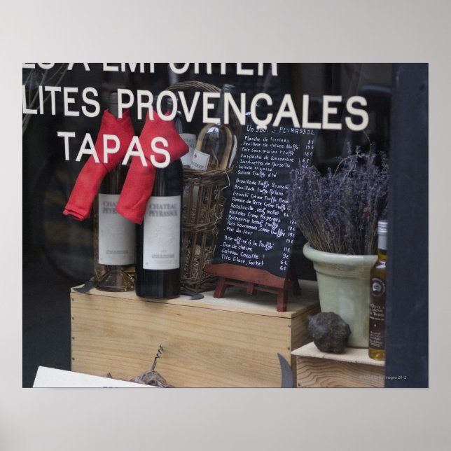 Show Window and Wine Poster (Front)