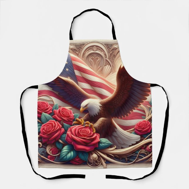 Show Your American Pride in the Kitchen! Apron (Front)
