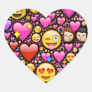 Show your love and affection through Emoji-art Heart Sticker