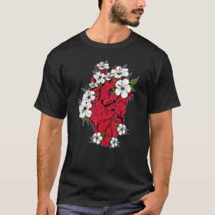 Show Your Love Floral Doctor Anatomical Heart And  T-Shirt