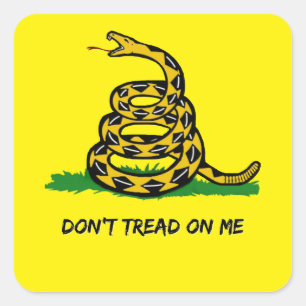Show your love of freedom square sticker