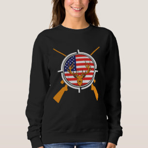 Show Your Passion for Hunting and America with thi Sweatshirt
