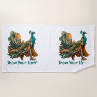 Show Your Stuff — Motivational Statement Shirt Beach Towel