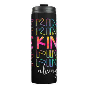 Show your support for Unity and Humanity. be human Thermal Tumbler