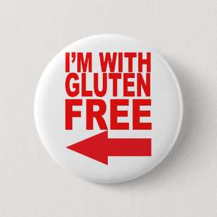 Show your support for your Gluten-Free loved one! 6 Cm Round Badge