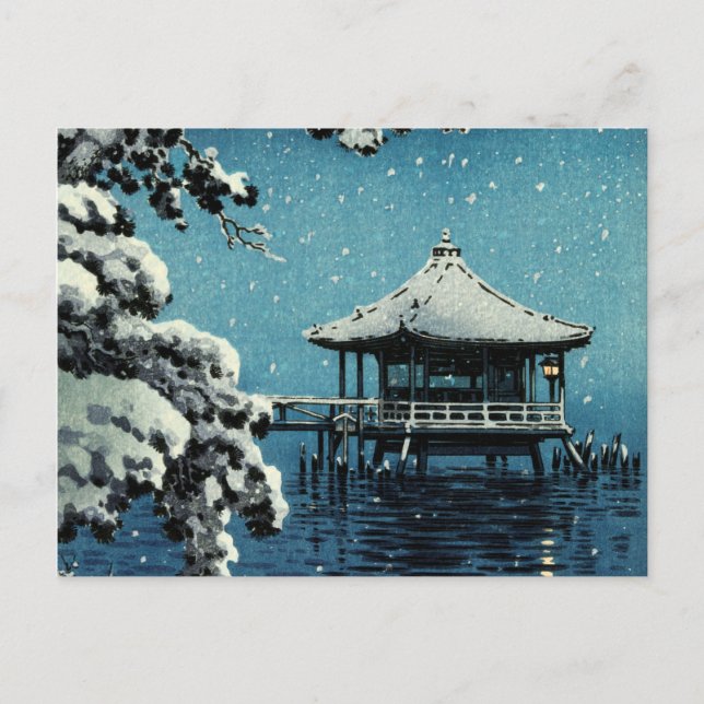 Showa Era, Winter by Tsuchiya Koitsu Postcard (Front)