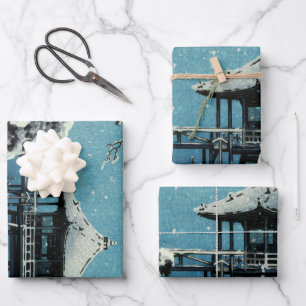 Showa Era, Winter by Tsuchiya Koitsu Wrapping Paper Sheet