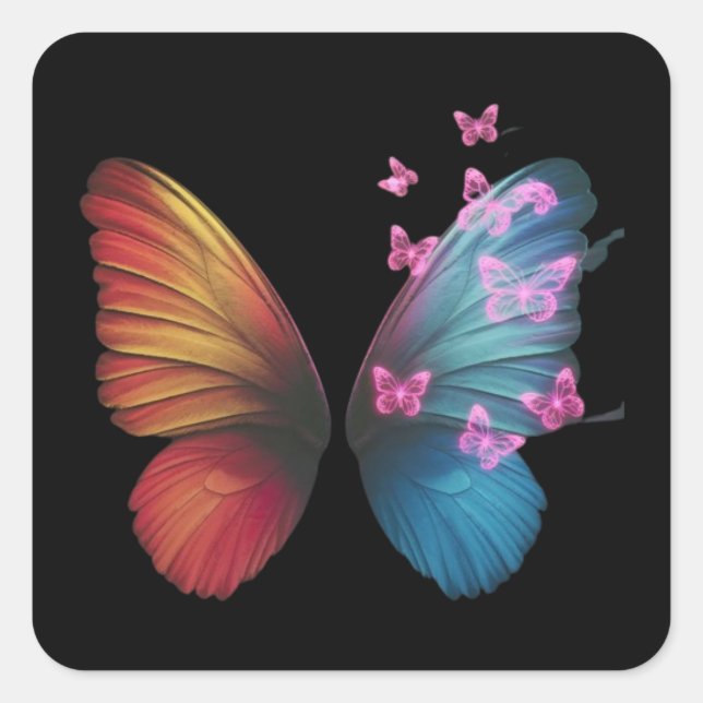 Showcase the beauty  square sticker (Front)