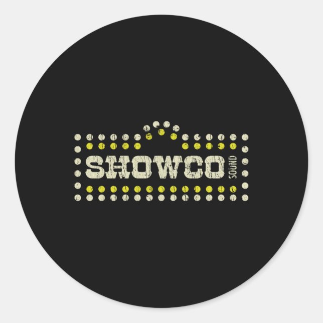 Showco Sound 1970 T Shirt  Classic Round Sticker (Front)