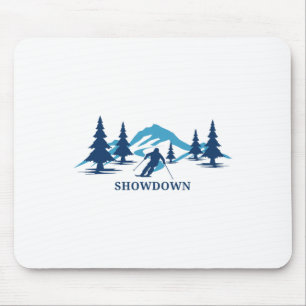 Showdown Montana Ski Resort Skiing Skier Mouse Pad