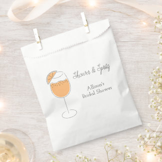 Shower and Spritz Bubbly Cocktail Bridal Shower Favour Bags