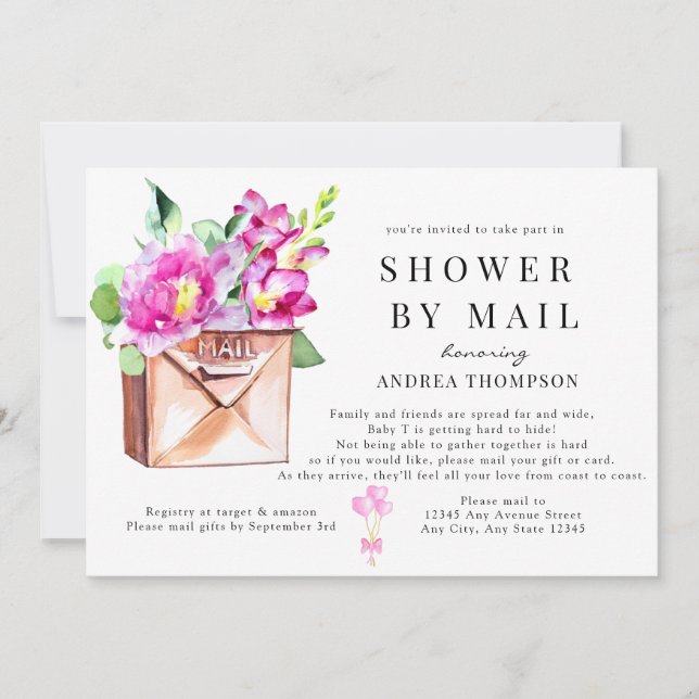 Shower by Mail Baby Shower Invitation (Front)
