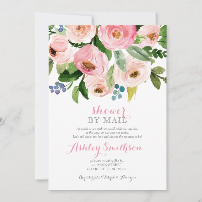 Shower by Mail bridal shower Virtual Shower Invitation (Front)