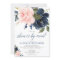 Shower by mail floral pink navy blue baby shower