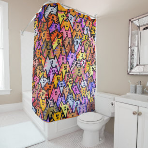 Shower Curtain - 024 - Cats