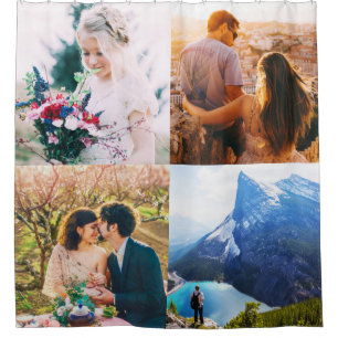 Shower Curtain 4 Photo Edge Print