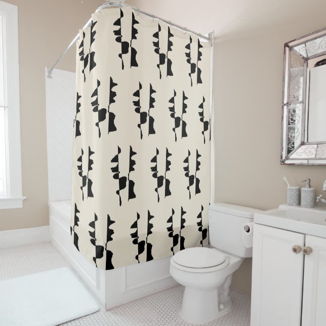 Shower Curtain - Abstract Dual Face (In Situ)
