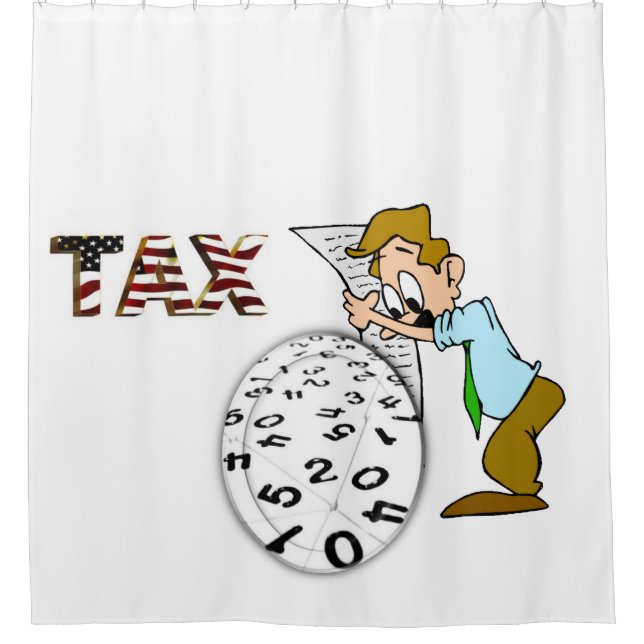 Shower Curtain Accountant (Front)