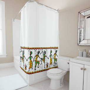 Shower Curtain African