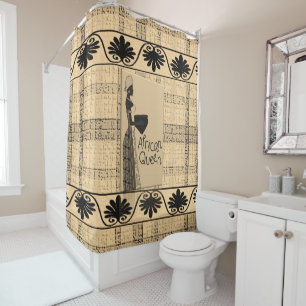 Shower Curtain African