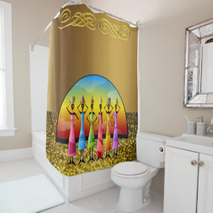 Shower Curtain African