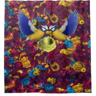 Shower Curtain Bird