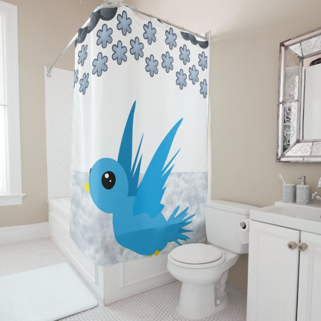Shower curtain Birds (In Situ)
