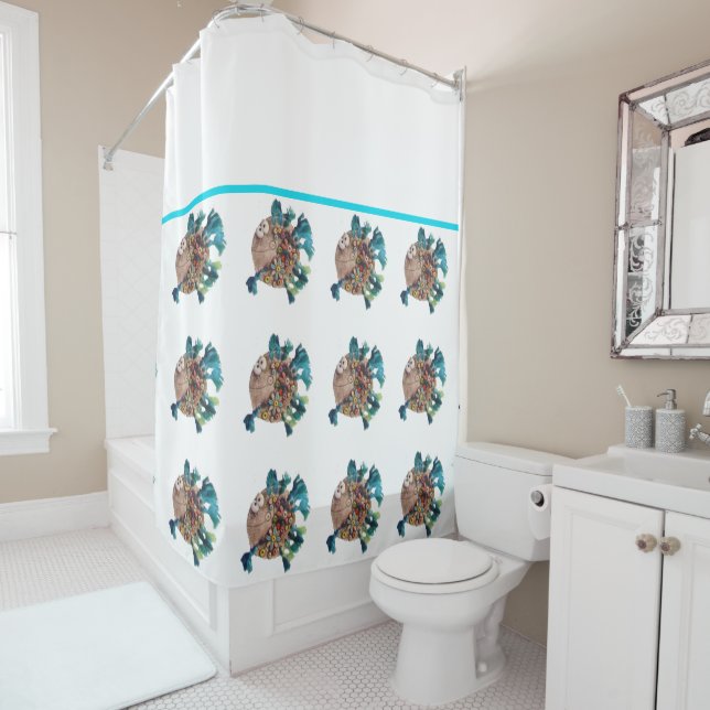 Shower Curtain - BlueFinned Fish (In Situ)