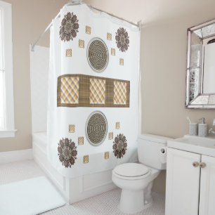 Shower Curtain Brown