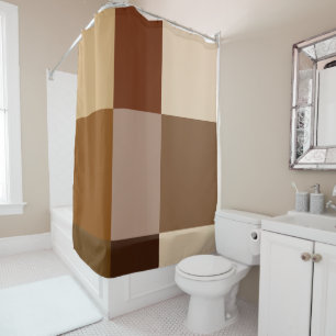 Shower Curtain Brown Earth tones