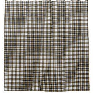 Shower Curtain Brown Plaid HAMbyWG