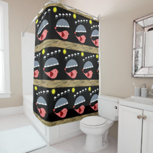 Shower Curtain Children's Birds