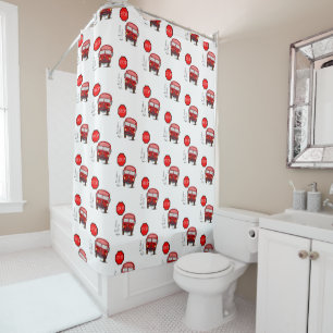 Shower Curtain Children's Bus